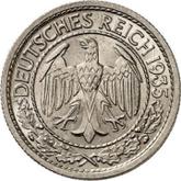 Obverse 50 Reichspfennig 1935 J