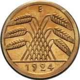 Reverse 50 Rentenpfennig 1924 E