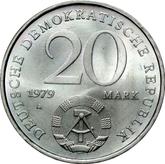 Reverse 20 Mark 1979 A 30 years of GDR