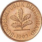 Reverse 2 Pfennig 1993 F
