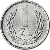 Reverse 1 Zloty 1966 MW