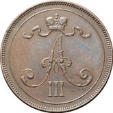 Obverse 10 Pennia 1891
