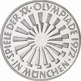 Obverse 10 Mark 1972 J Games of the XX Olympiad