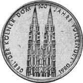 Obverse 5 Mark 1980 F Cologne Cathedral