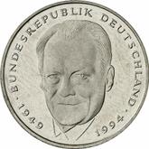 Obverse 2 Mark 1997 F Willy Brandt