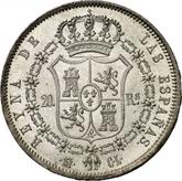 Reverse 20 Reales 1849 M CL