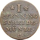 Reverse 1 Pfennig 1819 C