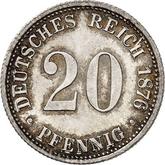 Obverse 20 Pfennig 1876 B