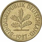 Reverse 5 Pfennig 1987 D