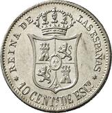 Reverse 10 Céntimos de escudo 1865