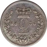 Reverse Twopence 1836 Maundy
