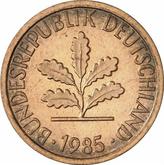 Reverse 1 Pfennig 1985 G