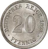 Obverse 20 Pfennig 1874 D
