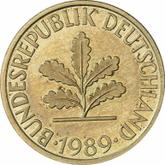Reverse 10 Pfennig 1989 G
