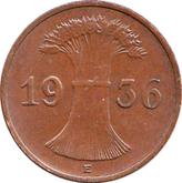 Reverse 1 Reichspfennig 1936 E