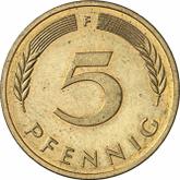 Obverse 5 Pfennig 1991 F
