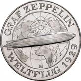 Reverse 5 Reichsmark 1930 E Zeppelin