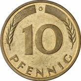 Obverse 10 Pfennig 1992 G