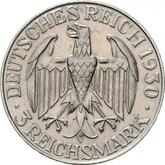 Obverse 3 Reichsmark 1930 D Zeppelin
