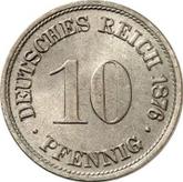 Obverse 10 Pfennig 1876 D