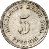 Obverse 5 Pfennig 1903 D