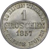 Reverse Groschen 1857