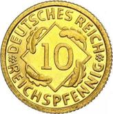Obverse 10 Reichspfennig 1924 J