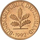 Reverse 2 Pfennig 1992 A
