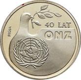 Reverse 1000 Zlotych 1985 MW Pattern 40 years of the UN