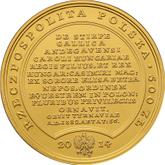 Obverse 500 Zlotych 2014 MW Louis I of Hungary