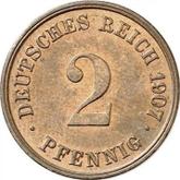 Obverse 2 Pfennig 1907 D