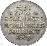 Reverse 32 Schilling 1809 C.A.I.G.