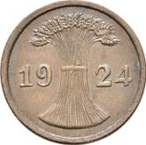 Reverse 2 Reichspfennig 1924