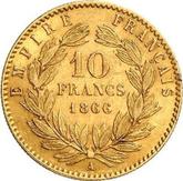 Reverse 10 Francs 1866 A