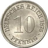 Obverse 10 Pfennig 1875 G