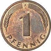 Obverse 1 Pfennig 1992 F