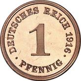 Obverse 1 Pfennig 1916 E