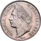 Obverse Gulden 1841 25 Years of the King's Reign