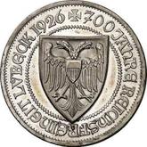 Obverse 3 Reichsmark 1926 A Lubeck