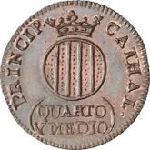 Reverse 1 1/2 Cuarto 1811 Catalonia