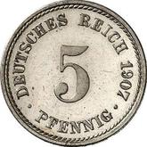 Obverse 5 Pfennig 1907 F