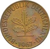 Reverse 5 Pfennig 1967 D