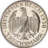 Obverse 3 Reichsmark 1930 E Zeppelin