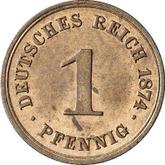 Obverse 1 Pfennig 1874 B