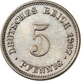 Obverse 5 Pfennig 1907 D
