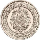 Reverse 20 Pfennig 1887 F