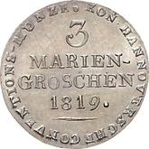 Reverse 3 Mariengroschen 1819 L.B.