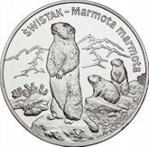 Reverse 20 Zlotych 2006 MW AN Alpine marmot