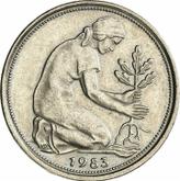 Reverse 50 Pfennig 1983 G