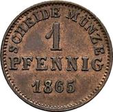 Reverse 1 Pfennig 1865